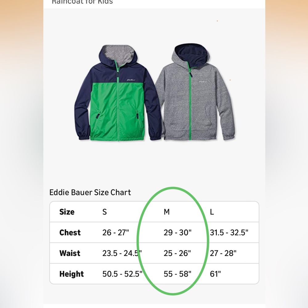 Eddie Bauer Kids Reversible Coat - Navy and Green - Picture 8 of 10